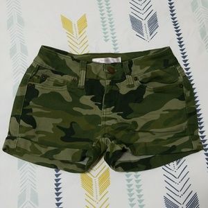 Never Worn camo short shorts